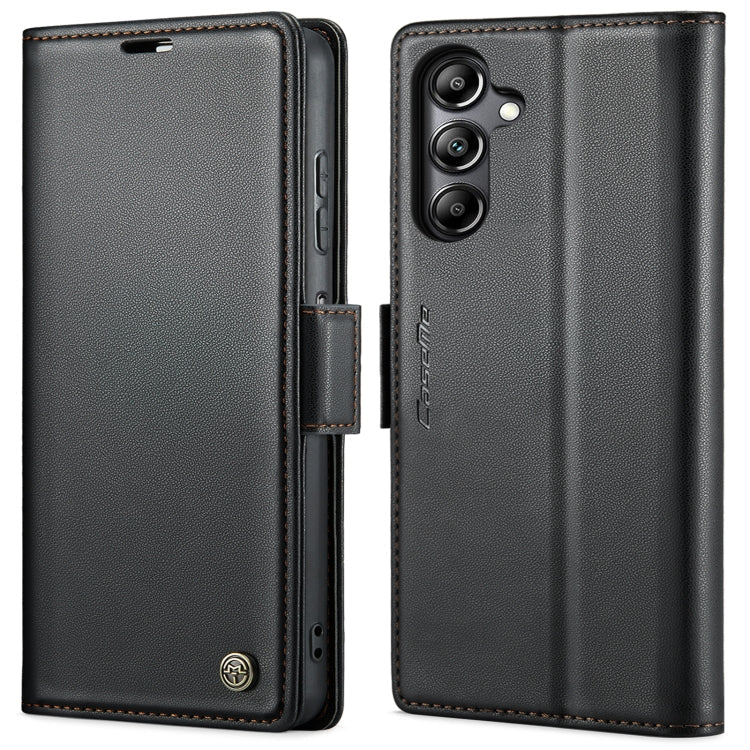 CaseMe 023 Butterfly Buckle Litchi Texture RFID Anti-theft Leather Phone Case, For Samsung Galaxy S24+, For Samsung Galaxy S24, For Samsung Galaxy A05s, For Samsung Galaxy A25 5G