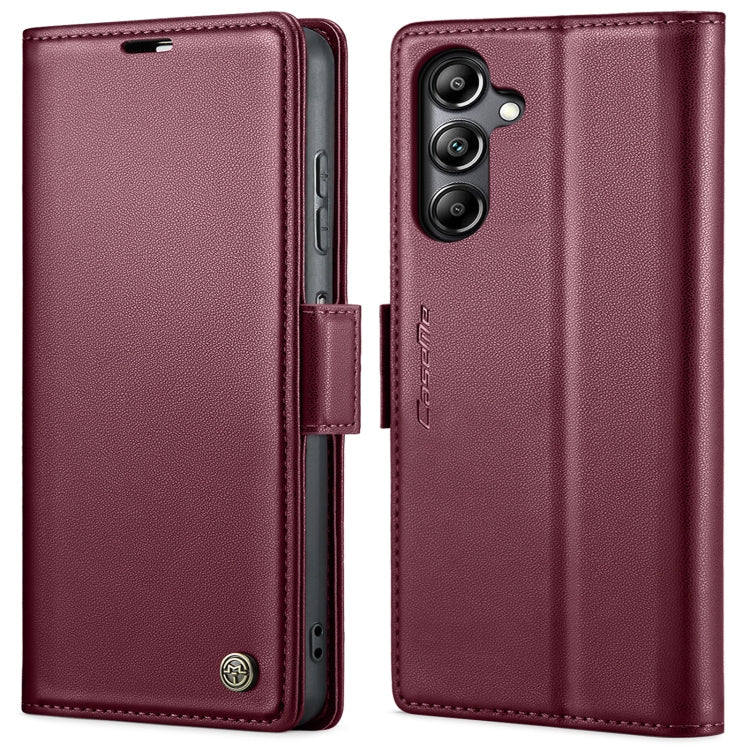 CaseMe 023 Butterfly Buckle Litchi Texture RFID Anti-theft Leather Phone Case, For Samsung Galaxy S24+, For Samsung Galaxy S24, For Samsung Galaxy A05s, For Samsung Galaxy A25 5G