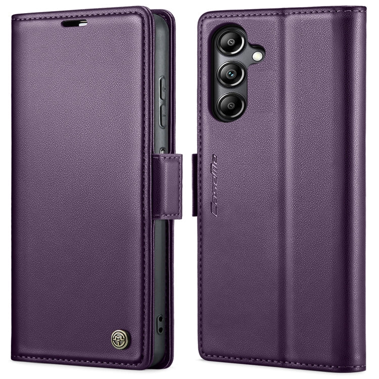 CaseMe 023 Butterfly Buckle Litchi Texture RFID Anti-theft Leather Phone Case, For Samsung Galaxy S24+, For Samsung Galaxy S24, For Samsung Galaxy A05s, For Samsung Galaxy A25 5G