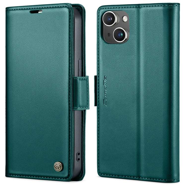 CaseMe 023 Butterfly Buckle Litchi Texture RFID Anti-theft Leather Phone Case, For iPhone 15 Plus, For iPhone 14 Pro, For iPhone 14 Pro Max, For iPhone 15