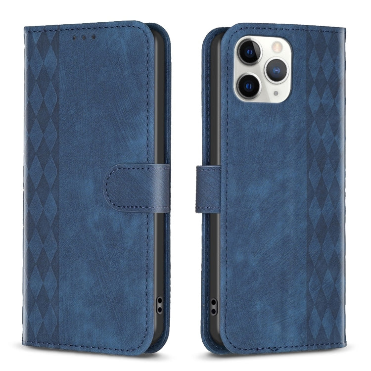 Plaid Embossed Leather Phone Case, For iPhone 11 Pro, For iPhone 15 Plus, For iPhone 11 Pro Max, For iPhone X / XS