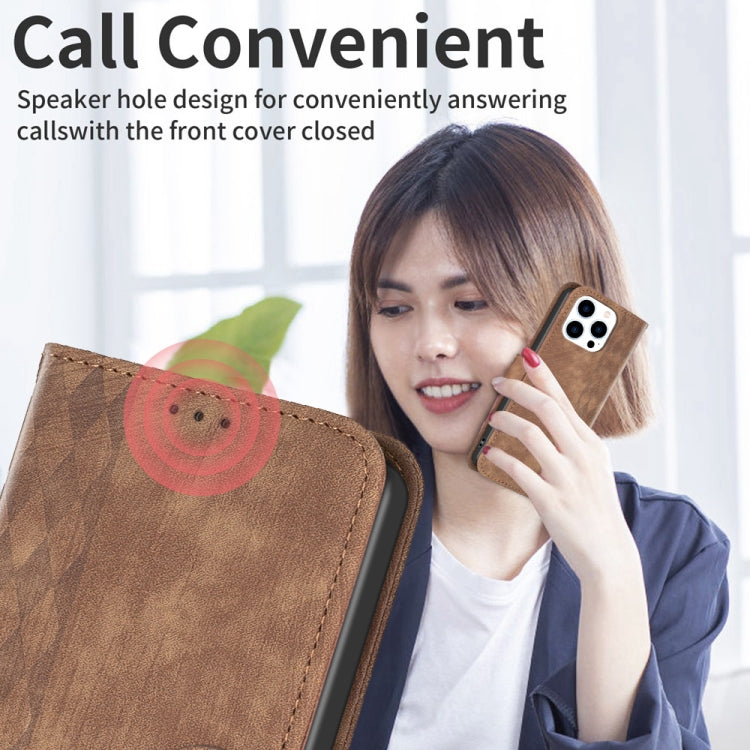 Plaid Embossed Leather Phone Case, For iPhone 15 Pro Max, For iPhone 14, For iPhone 14 Plus, For iPhone 14 Pro