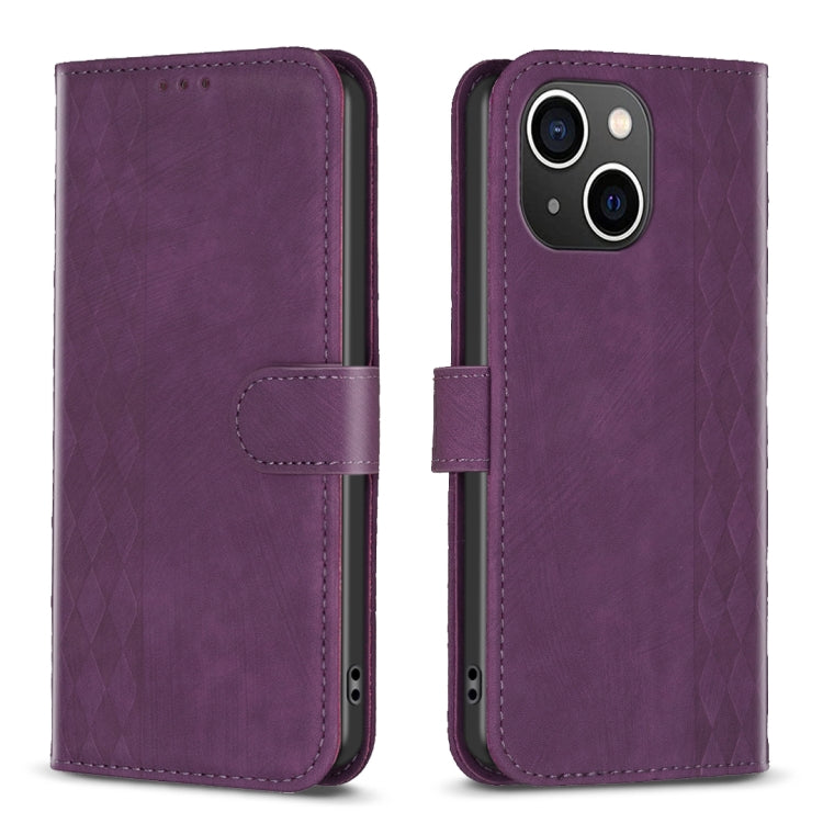 Plaid Embossed Leather Phone Case, For iPhone 11 Pro, For iPhone 15 Plus, For iPhone 11 Pro Max, For iPhone X / XS