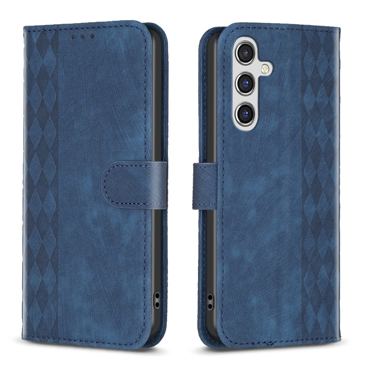 Plaid Embossed Leather Phone Case, For Samsung Galaxy A14 4G/5G, For Samsung Galaxy A22 4G, For Samsung Galaxy A23, For Samsung Galaxy A24 4G