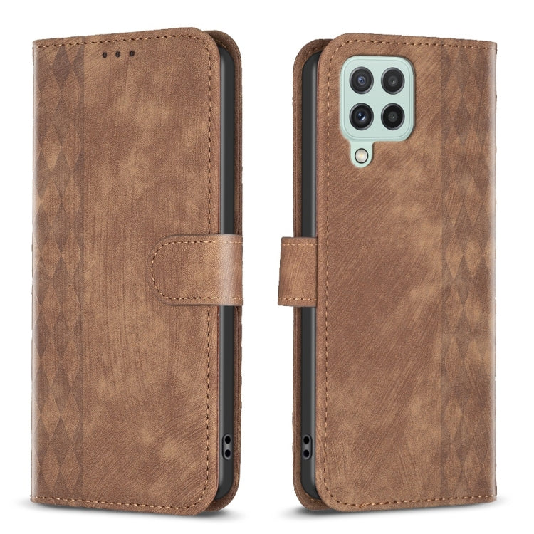 Plaid Embossed Leather Phone Case, For Samsung Galaxy A14 4G/5G, For Samsung Galaxy A22 4G, For Samsung Galaxy A23, For Samsung Galaxy A24 4G