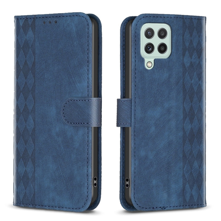 Plaid Embossed Leather Phone Case, For Samsung Galaxy A14 4G/5G, For Samsung Galaxy A22 4G, For Samsung Galaxy A23, For Samsung Galaxy A24 4G