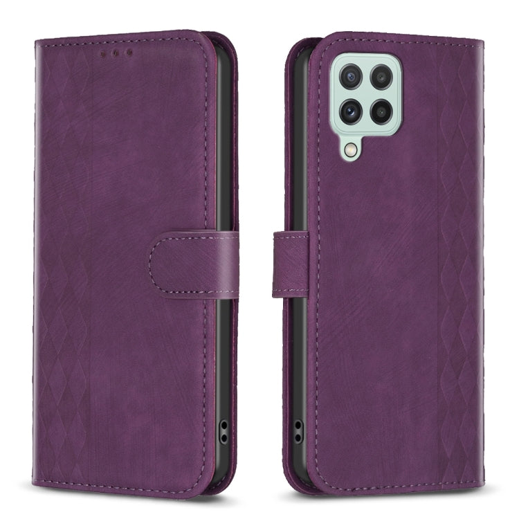 Plaid Embossed Leather Phone Case, For Samsung Galaxy A14 4G/5G, For Samsung Galaxy A22 4G, For Samsung Galaxy A23, For Samsung Galaxy A24 4G