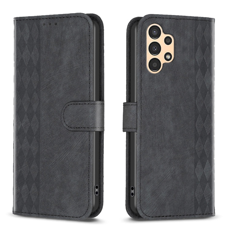 Plaid Embossed Leather Phone Case, For Samsung Galaxy A14 4G/5G, For Samsung Galaxy A22 4G, For Samsung Galaxy A23, For Samsung Galaxy A24 4G