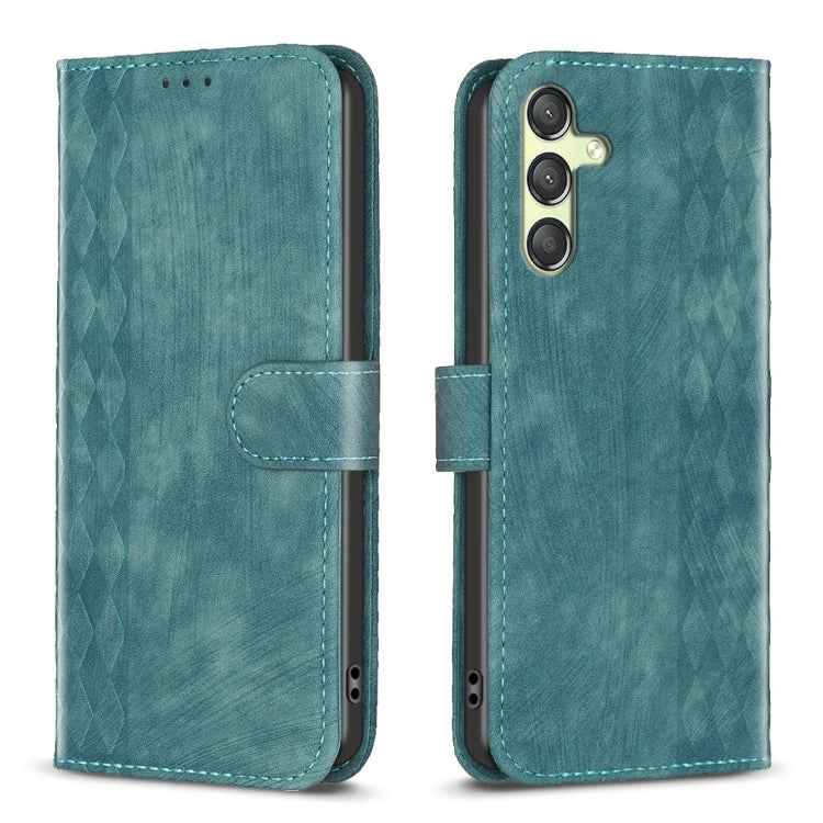 Plaid Embossed Leather Phone Case, For Samsung Galaxy A14 4G/5G, For Samsung Galaxy A22 4G, For Samsung Galaxy A23, For Samsung Galaxy A24 4G