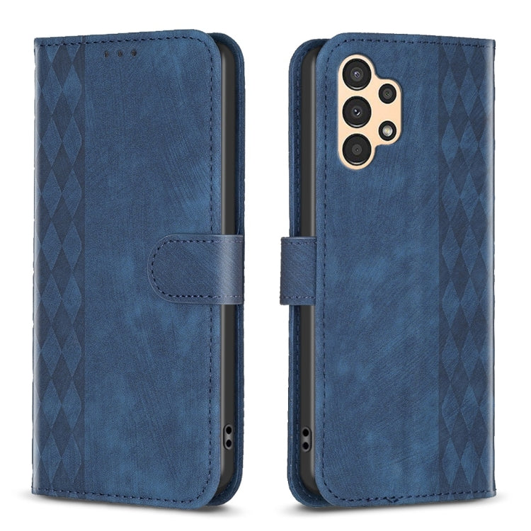Plaid Embossed Leather Phone Case, For Samsung Galaxy A31, For Samsung Galaxy A32 4G, For Samsung Galaxy A32 5G, For Samsung Galaxy A33