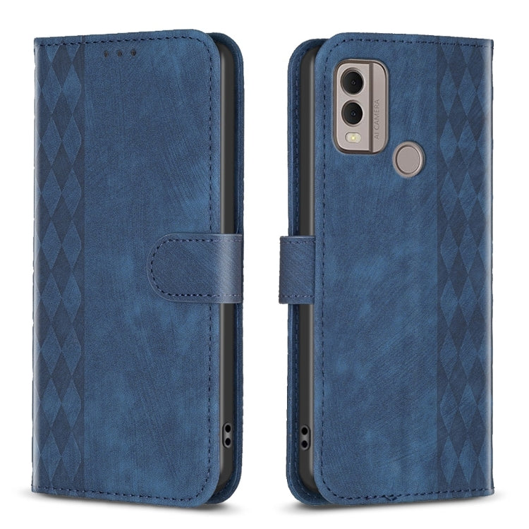 Plaid Embossed Leather Phone Case, For Nokia C12, For Nokia G42/G310, For Nokia C22, For Nokia C32