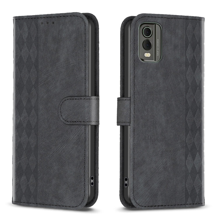 Plaid Embossed Leather Phone Case, For Nokia C12, For Nokia G42/G310, For Nokia C22, For Nokia C32