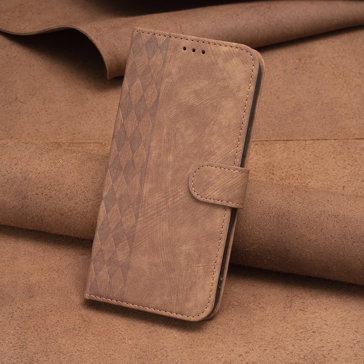 Plaid Embossed Leather Phone Case, For Nokia G21 / G11, For Nokia G22