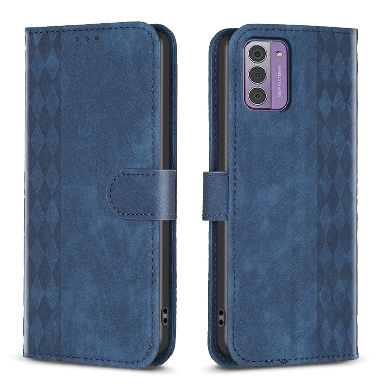 Plaid Embossed Leather Phone Case, For Nokia C12, For Nokia G42/G310, For Nokia C22, For Nokia C32