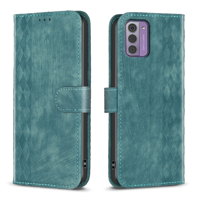 Plaid Embossed Leather Phone Case, For Nokia C12, For Nokia G42/G310, For Nokia C22, For Nokia C32