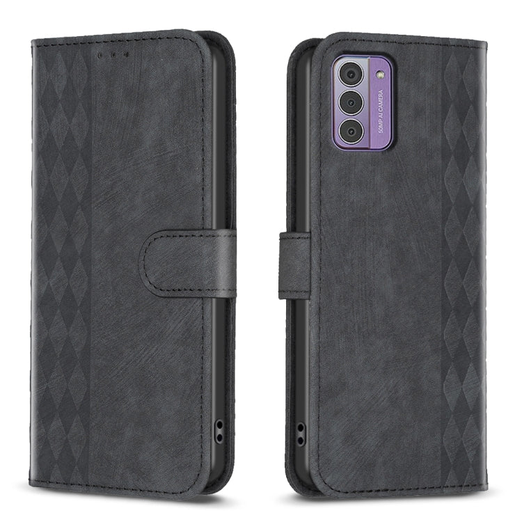 Plaid Embossed Leather Phone Case, For Nokia C12, For Nokia G42/G310, For Nokia C22, For Nokia C32