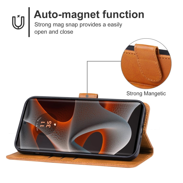 Leather Phone Case, For Motorola Edge 50 Pro