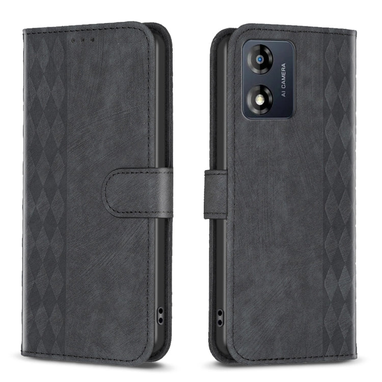 Plaid Embossed Leather Phone Case, For Motorola Moto E13 4G, For Motorola Moto G14 4G, For Motorola Moto G13 4G /G53 5G, For Motorola Moto G73 5G