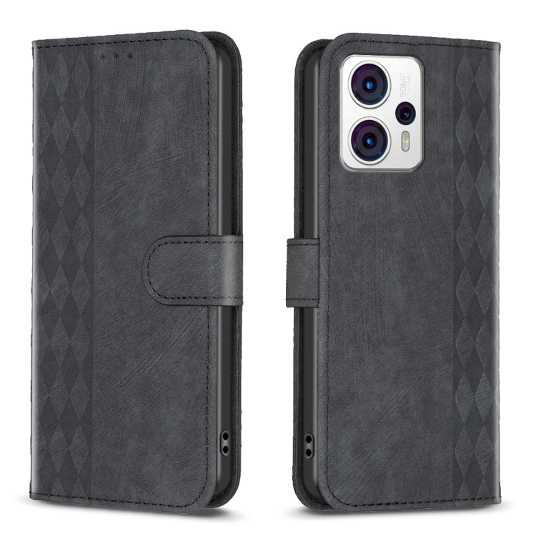 Plaid Embossed Leather Phone Case, For Motorola Moto E13 4G, For Motorola Moto G14 4G, For Motorola Moto G13 4G /G53 5G, For Motorola Moto G73 5G