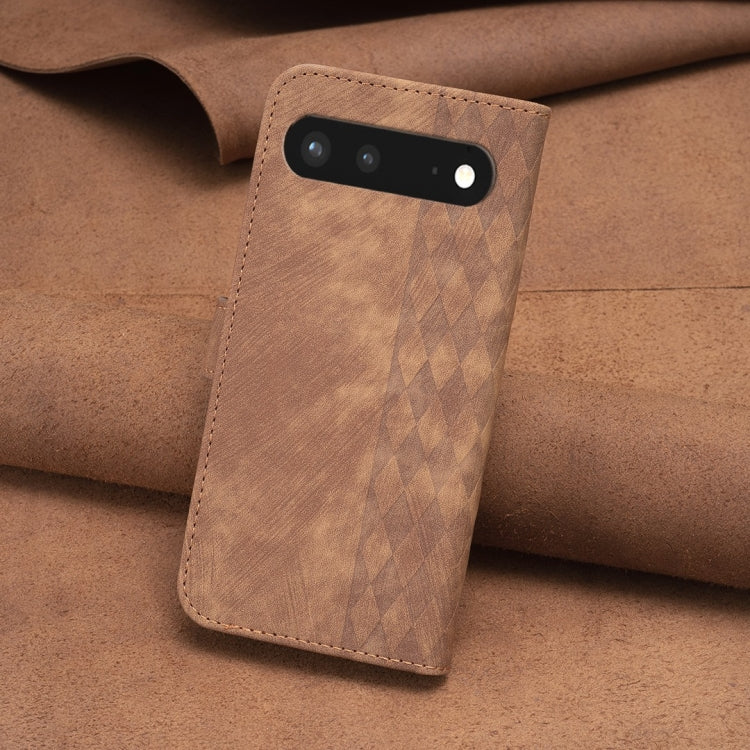 Plaid Embossed Leather Phone Case, For Google Pixel 7, For Google Pixel 7a, For Google Pixel 7 Pro, For Google Pixel 8
