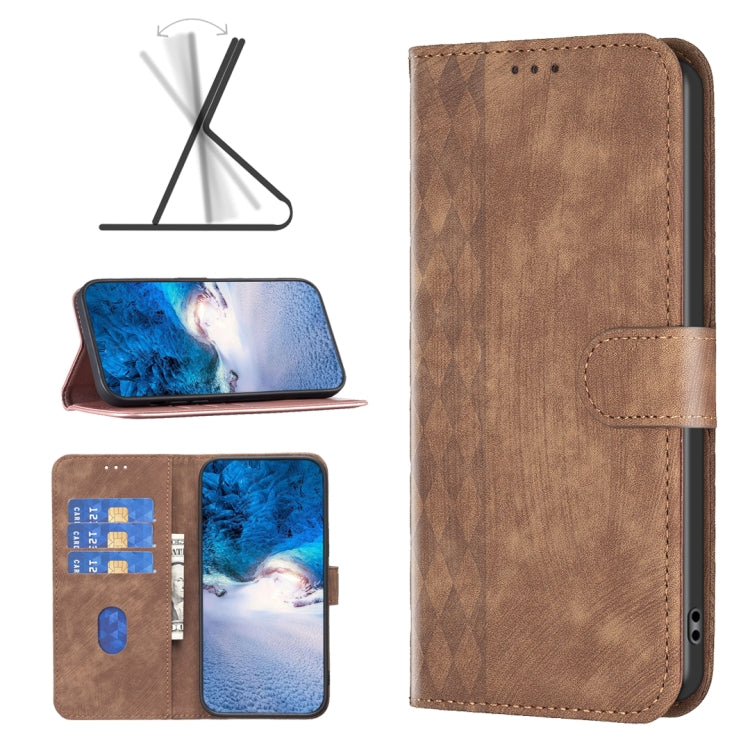 Plaid Embossed Leather Phone Case, For Google Pixel 7, For Google Pixel 7a, For Google Pixel 7 Pro, For Google Pixel 8