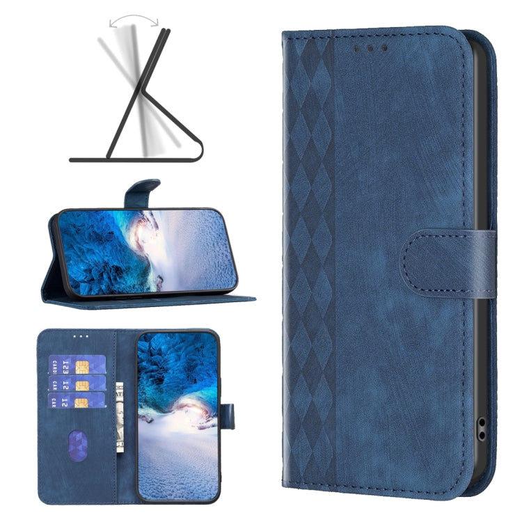 Plaid Embossed Leather Phone Case, For Google Pixel 7, For Google Pixel 7a, For Google Pixel 7 Pro, For Google Pixel 8