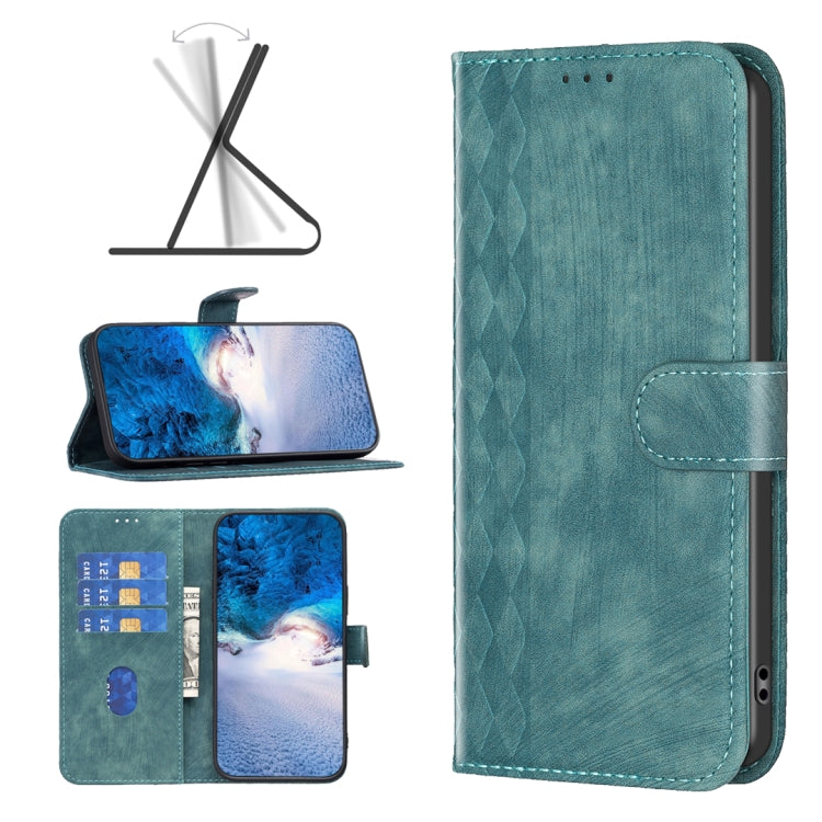 Plaid Embossed Leather Phone Case, For Google Pixel 7, For Google Pixel 7a, For Google Pixel 7 Pro, For Google Pixel 8