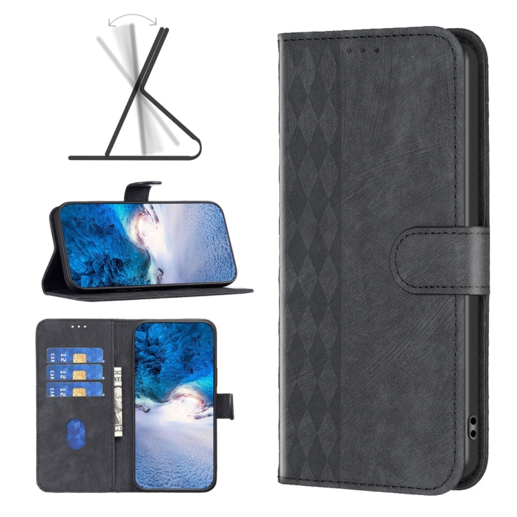 Plaid Embossed Leather Phone Case, For Google Pixel 7, For Google Pixel 7a, For Google Pixel 7 Pro, For Google Pixel 8
