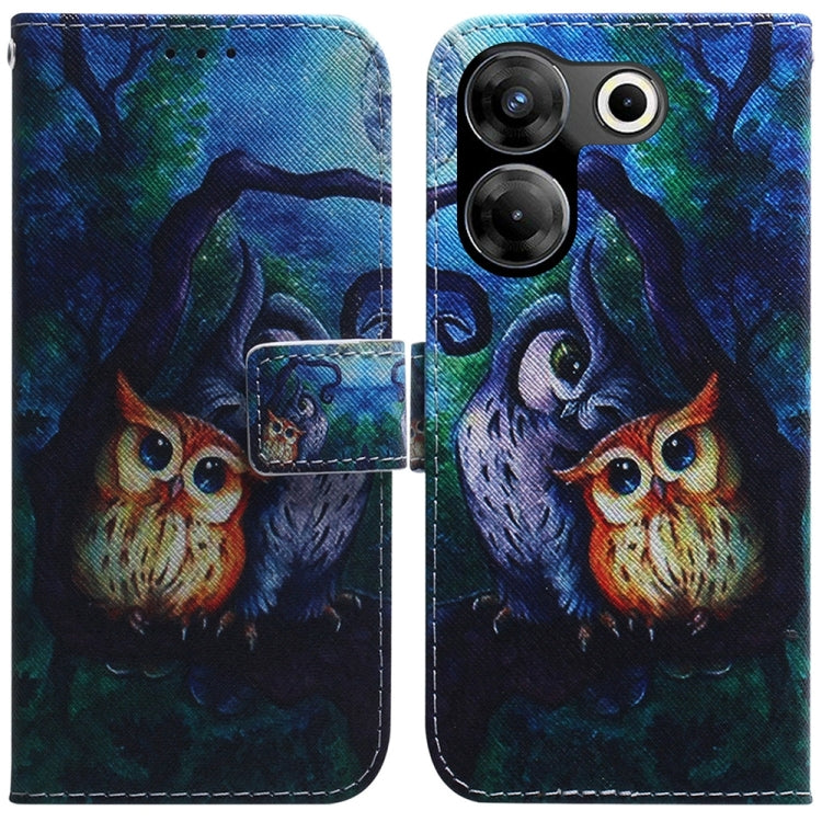 Coloured Drawing Flip Leather Phone Case, For Tecno Camon 20 Premier 5G, For Tecno Camon 20 Pro 5G
