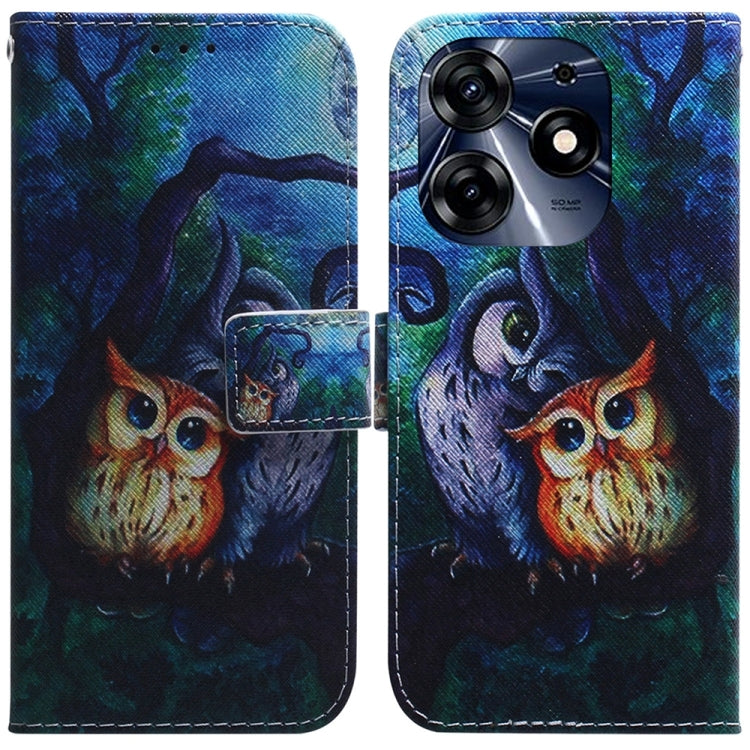 Coloured Drawing Flip Leather Phone Case, For Tecno Spark 10 / Spark 10C, For Tecno Spark 10 Pro