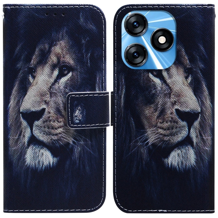 Coloured Drawing Flip Leather Phone Case, For Tecno Spark 10 / Spark 10C, For Tecno Spark 10 Pro