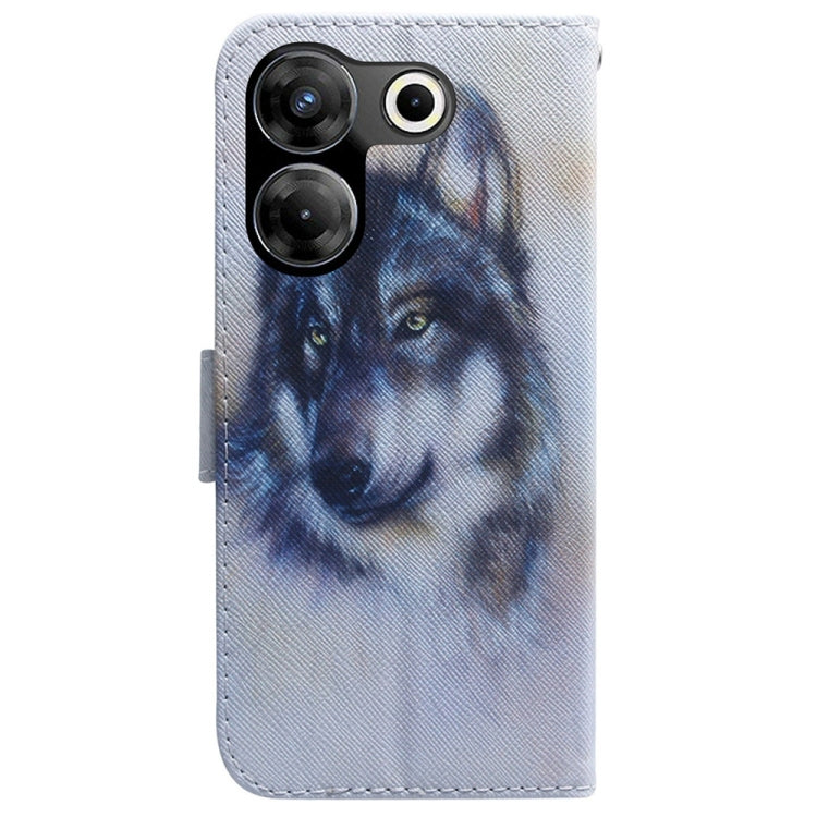 Coloured Drawing Flip Leather Phone Case, For Tecno Camon 20 Pro 4G / 20, For Tecno Spark 10 5G