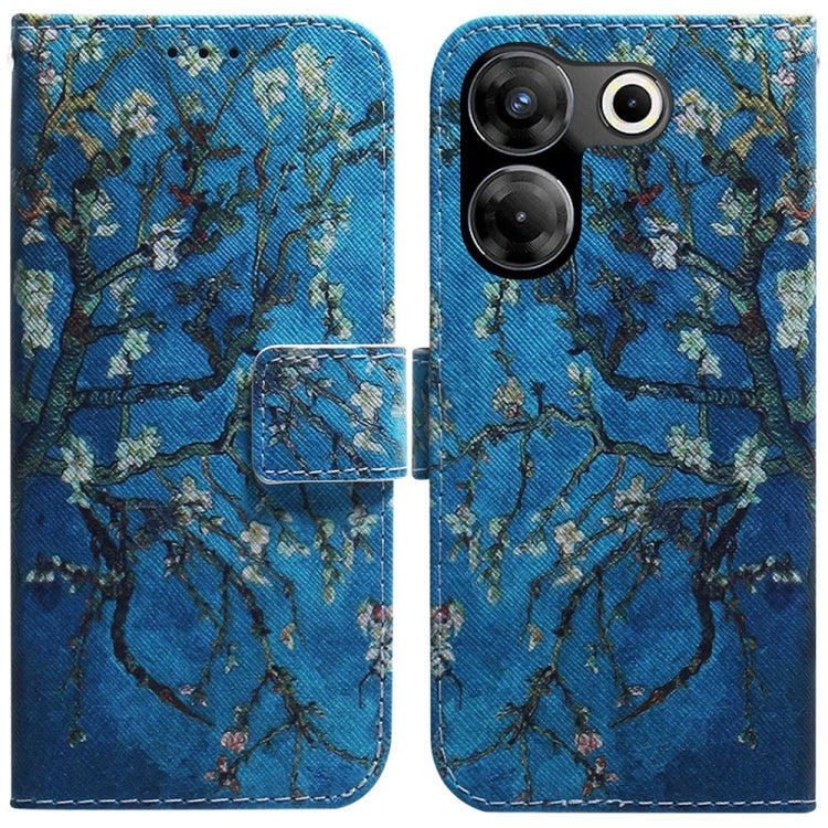Coloured Drawing Flip Leather Phone Case, For Tecno Camon 20 Pro 4G / 20, For Tecno Spark 10 5G