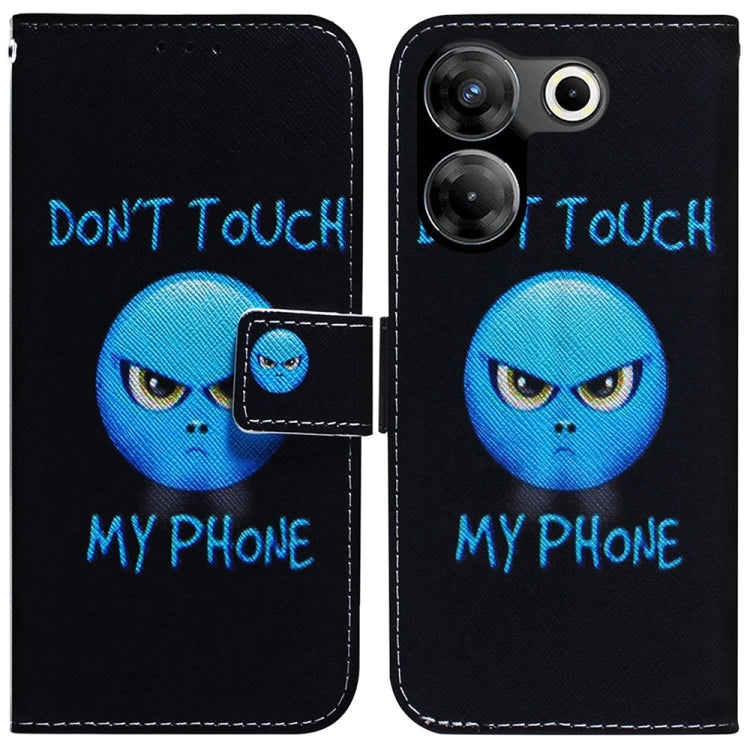 Coloured Drawing Flip Leather Phone Case, For Tecno Camon 20 Pro 4G / 20, For Tecno Spark 10 5G