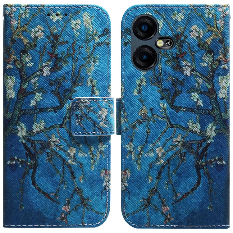 Coloured Drawing Flip Leather Phone Case, For Tecno Pova 5 Pro, For Tecno Pova Neo 3