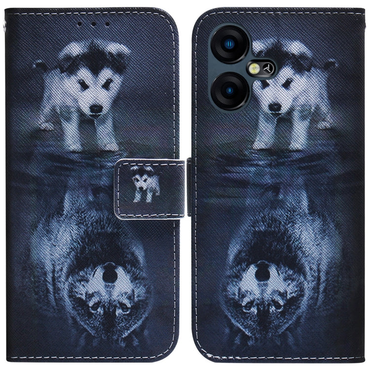 Coloured Drawing Flip Leather Phone Case, For Tecno Pova 5 Pro, For Tecno Pova Neo 3