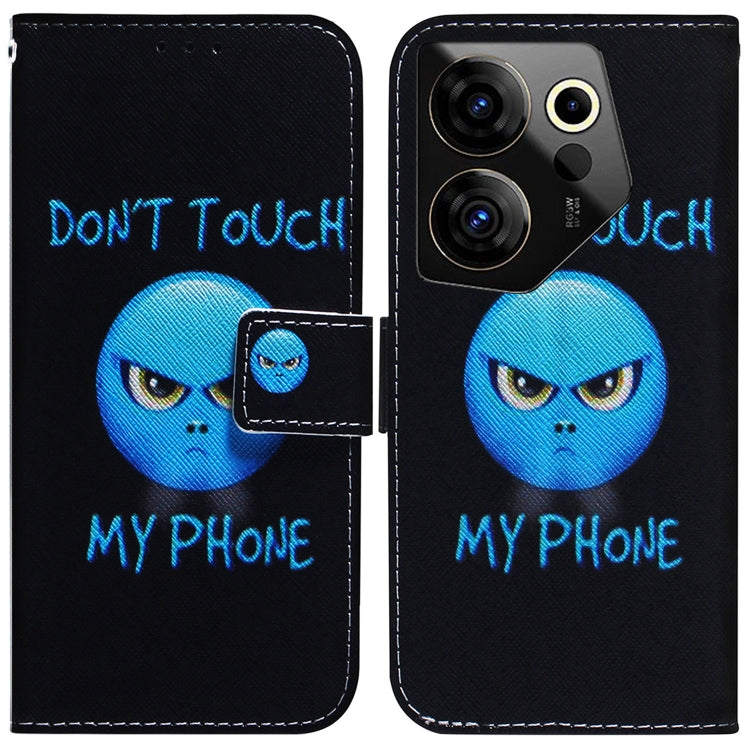 Coloured Drawing Flip Leather Phone Case, For Tecno Camon 20 Premier 5G, For Tecno Camon 20 Pro 5G