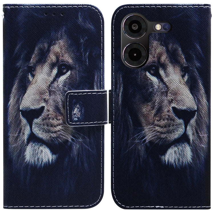 Coloured Drawing Flip Leather Phone Case, For Tecno Pova 5 Pro, For Tecno Pova Neo 3