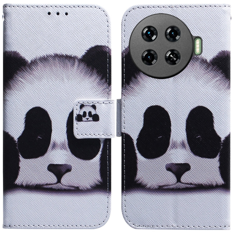Coloured Drawing Flip Leather Phone Case, For Tecno Spark 20 Pro+ 4G, For Tecno Spark 20 Pro