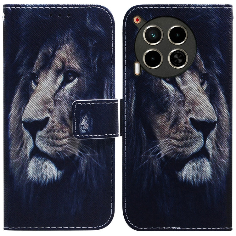 Coloured Drawing Flip Leather Phone Case, For Tecno Camon 30 Pro CL8, For Tecno Camon 30 4G / 30 5G CL6 CL7