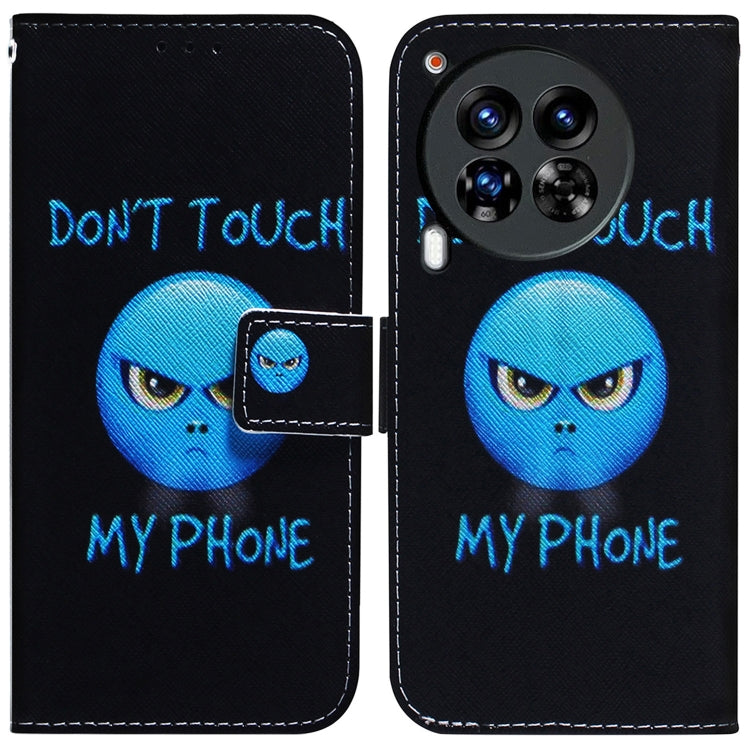 Coloured Drawing Flip Leather Phone Case, For Tecno Spark Go 1 / Pop 9 Pro, For Tecno Camon 30 Premier 5G