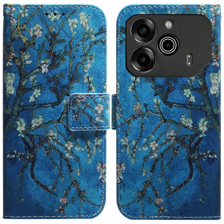 Coloured Drawing Flip Leather Phone Case, For Tecno Pova 6 Neo, For Tecno Pova 6 Pro / Pova 6