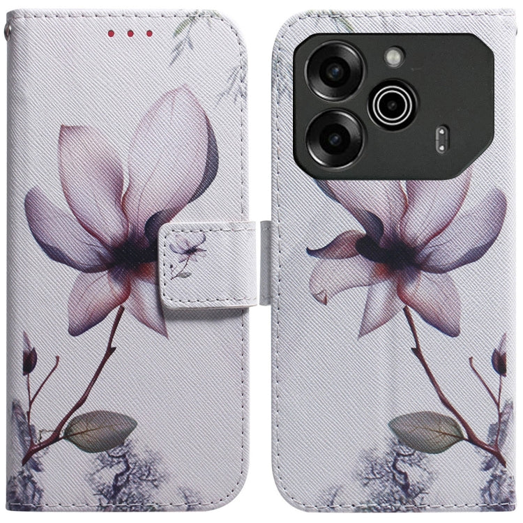 Coloured Drawing Flip Leather Phone Case, For Tecno Pova 6 Neo, For Tecno Pova 6 Pro / Pova 6