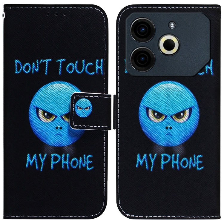Coloured Drawing Flip Leather Phone Case, For Tecno Pova 6 Neo, For Tecno Pova 6 Pro / Pova 6