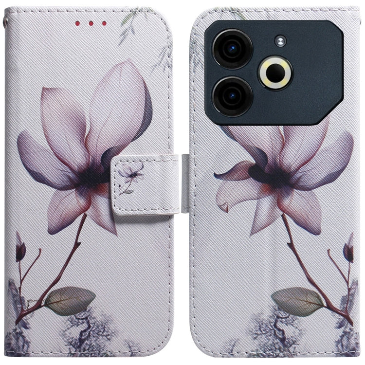 Coloured Drawing Flip Leather Phone Case, For Tecno Pova 6 Neo, For Tecno Pova 6 Pro / Pova 6