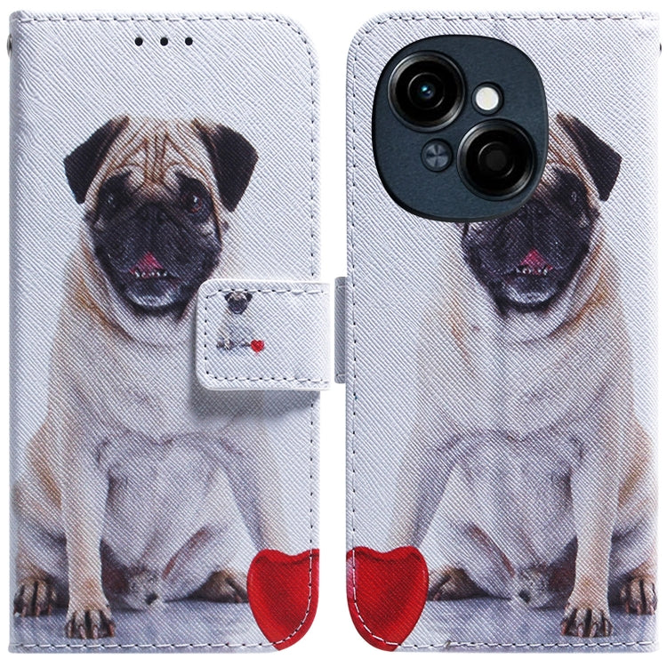 Coloured Drawing Flip Leather Phone Case, For Tecno Spark Go 1 / Pop 9 Pro, For Tecno Camon 30 Premier 5G