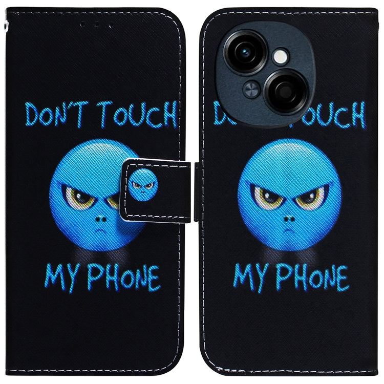 Coloured Drawing Flip Leather Phone Case, For Tecno Spark Go 1 / Pop 9 Pro, For Tecno Camon 30 Premier 5G