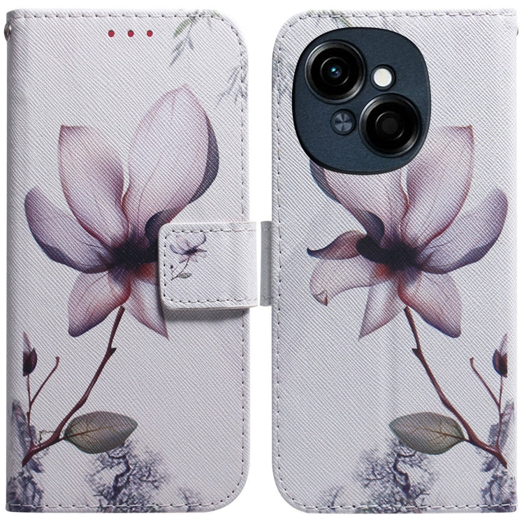 Coloured Drawing Flip Leather Phone Case, For Tecno Spark Go 1 / Pop 9 Pro, For Tecno Camon 30 Premier 5G
