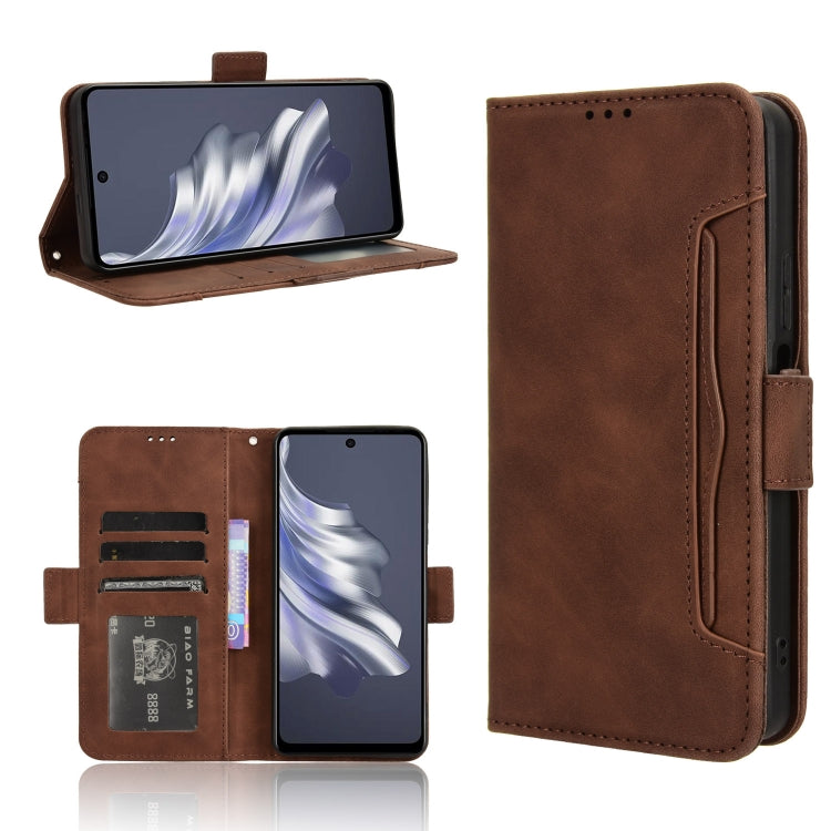 Skin Feel Calf Texture Card Slots Leather Phone Case, For Tecno Pova 6 Pro 5G, For Tecno Spark 20 Pro+ 4G KJ7, For Tecno Spark 20 Pro 4G KJ6, For Tecno Spark Go 2024 / Spark 20C