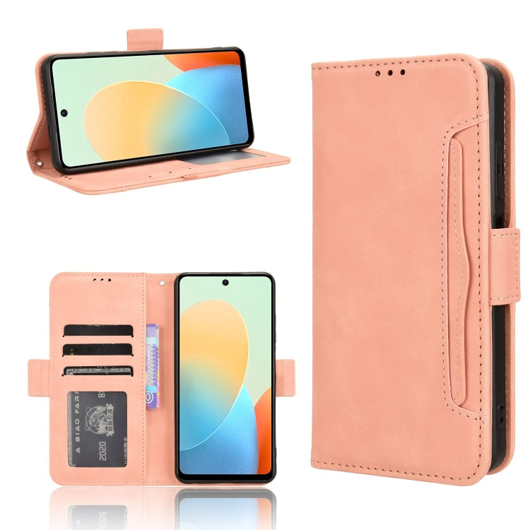Skin Feel Calf Texture Card Slots Leather Phone Case, For Tecno Pova 6 Pro 5G, For Tecno Spark 20 Pro+ 4G KJ7, For Tecno Spark 20 Pro 4G KJ6, For Tecno Spark Go 2024 / Spark 20C